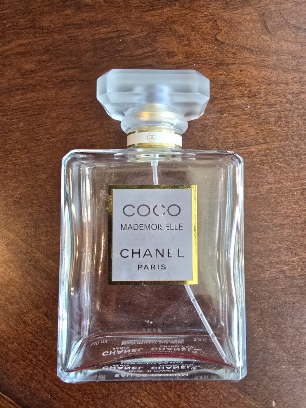 Chanel Coco Mademoiselle Empty Perfume Bottle 100ml 3.4oz Decor Display Upcycle